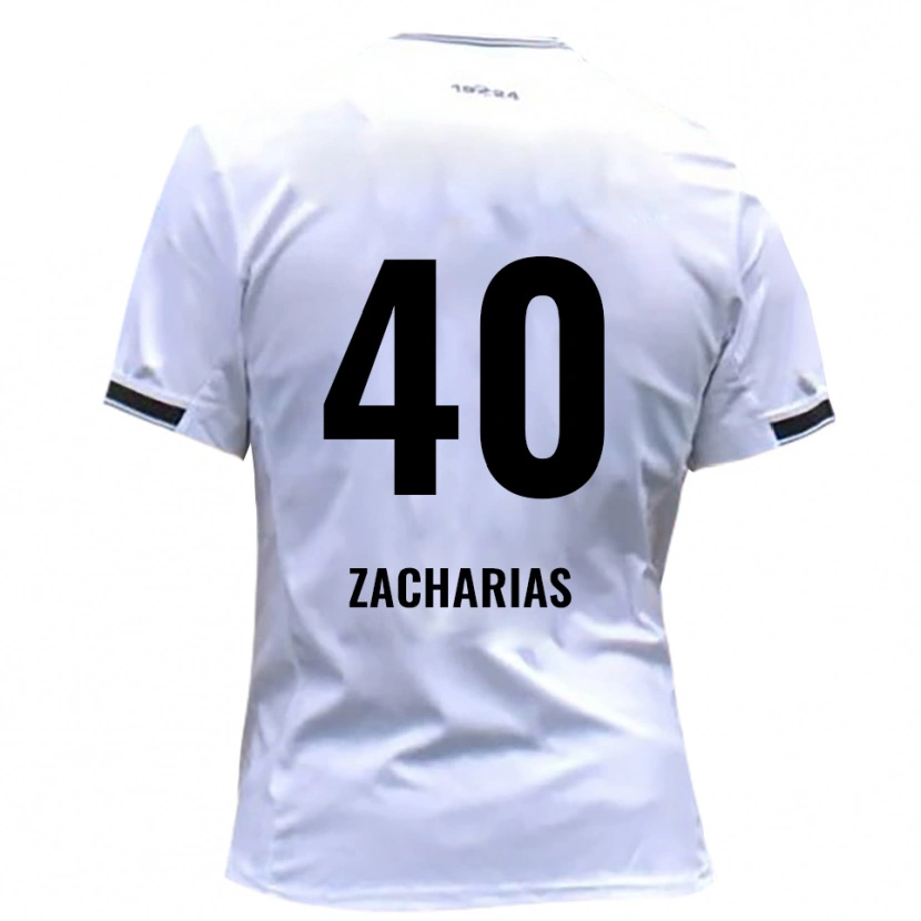 Danxen Dámské Marlon Zacharias #40 Bílá Červená Domů Hráčské Dresy 2025/26 Dres