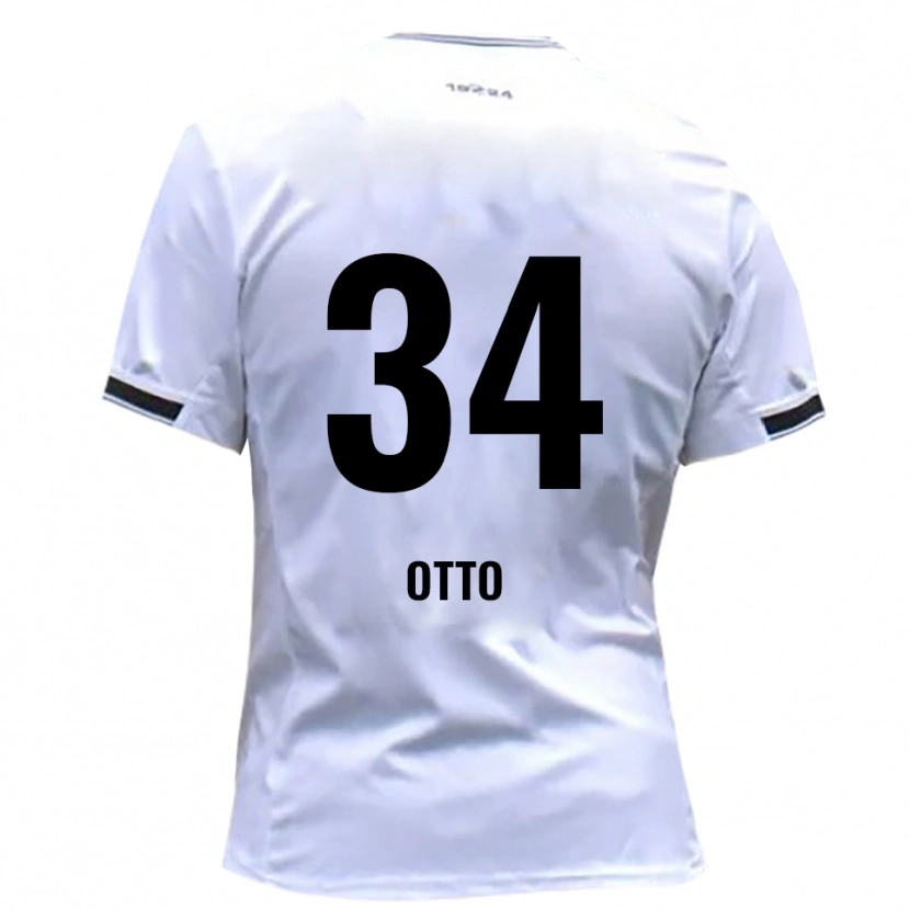 Danxen Dámské Fynn Otto #34 Bílá Červená Domů Hráčské Dresy 2025/26 Dres