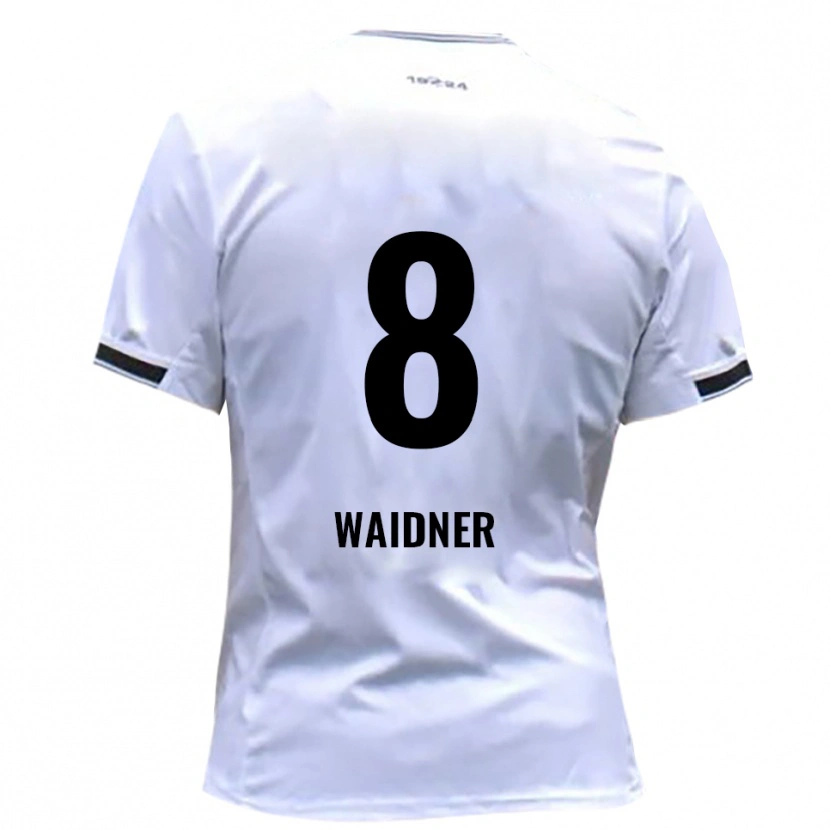 Danxen Dámské Dennis Waidner #8 Bílá Červená Domů Hráčské Dresy 2025/26 Dres