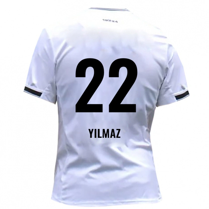 Danxen Dámské Furkan Yilmaz #22 Bílá Červená Domů Hráčské Dresy 2025/26 Dres