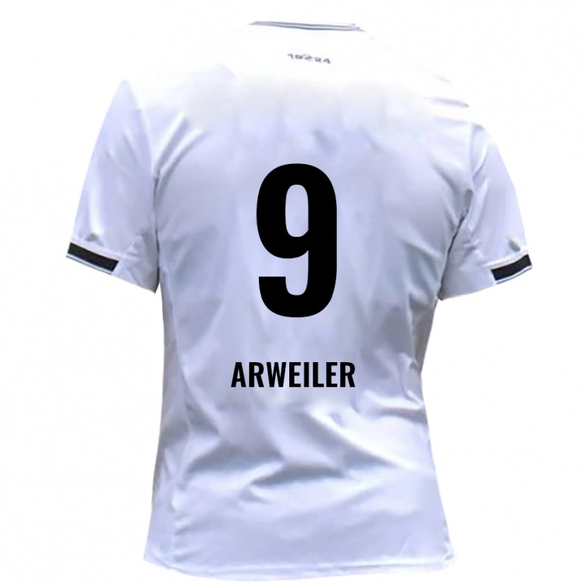 Danxen Dámské Jonas Arweiler #9 Bílá Červená Domů Hráčské Dresy 2025/26 Dres