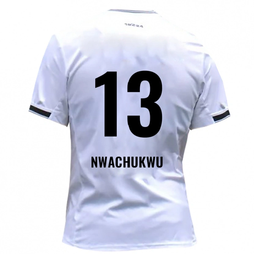 Danxen Dámské Isaak Nwachukwu #13 Bílá Červená Domů Hráčské Dresy 2025/26 Dres