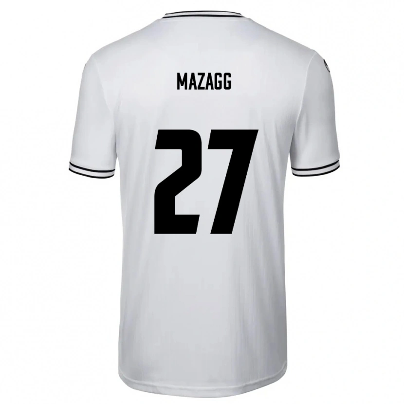 Danxen Dámské Lukas Mazagg #27 Bílá Černá Domů Hráčské Dresy 2025/26 Dres