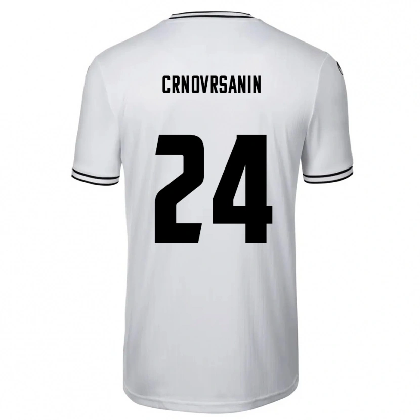 Danxen Dámské Sadin Crnovrsanin #24 Bílá Černá Domů Hráčské Dresy 2025/26 Dres