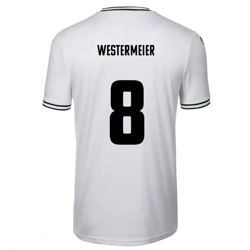 Danxen Dámské Ben Westermeier #8 Bílá Černá Domů Hráčské Dresy 2025/26 Dres