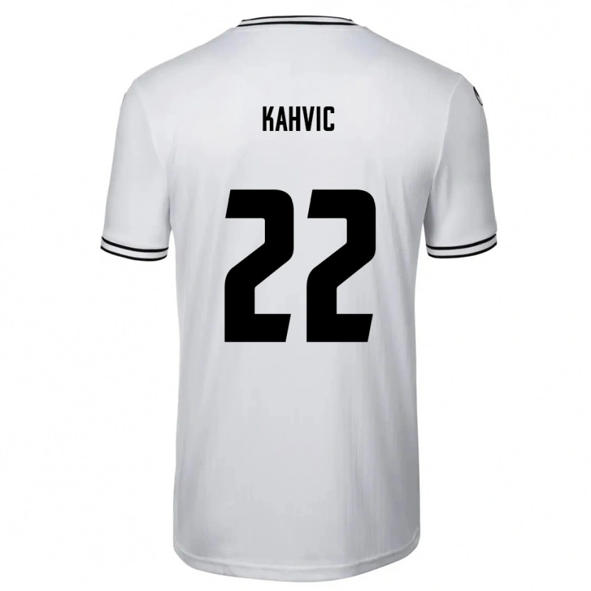 Danxen Dámské Aleksandar Kahvic #22 Bílá Černá Domů Hráčské Dresy 2025/26 Dres