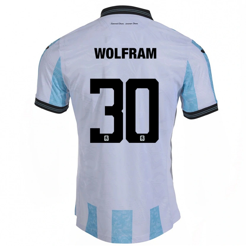 Danxen Dámské Maximilian Wolfram #30 Bílá Nebesky Modrá Domů Hráčské Dresy 2025/26 Dres