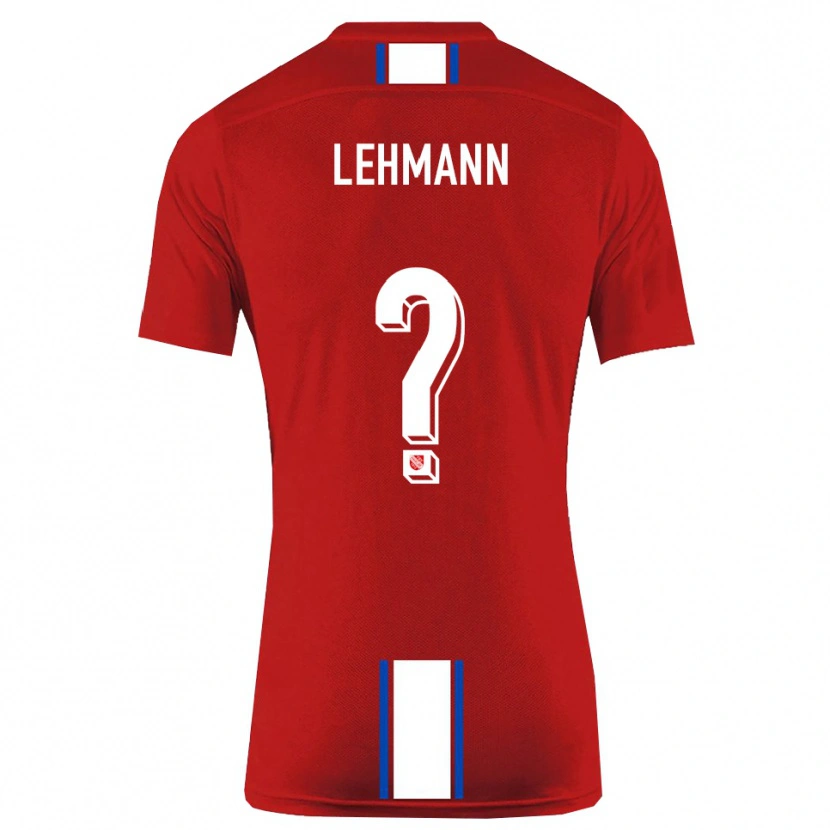 Danxen Dámské Tom Lehmann #0 Červená Bílá Domů Hráčské Dresy 2025/26 Dres