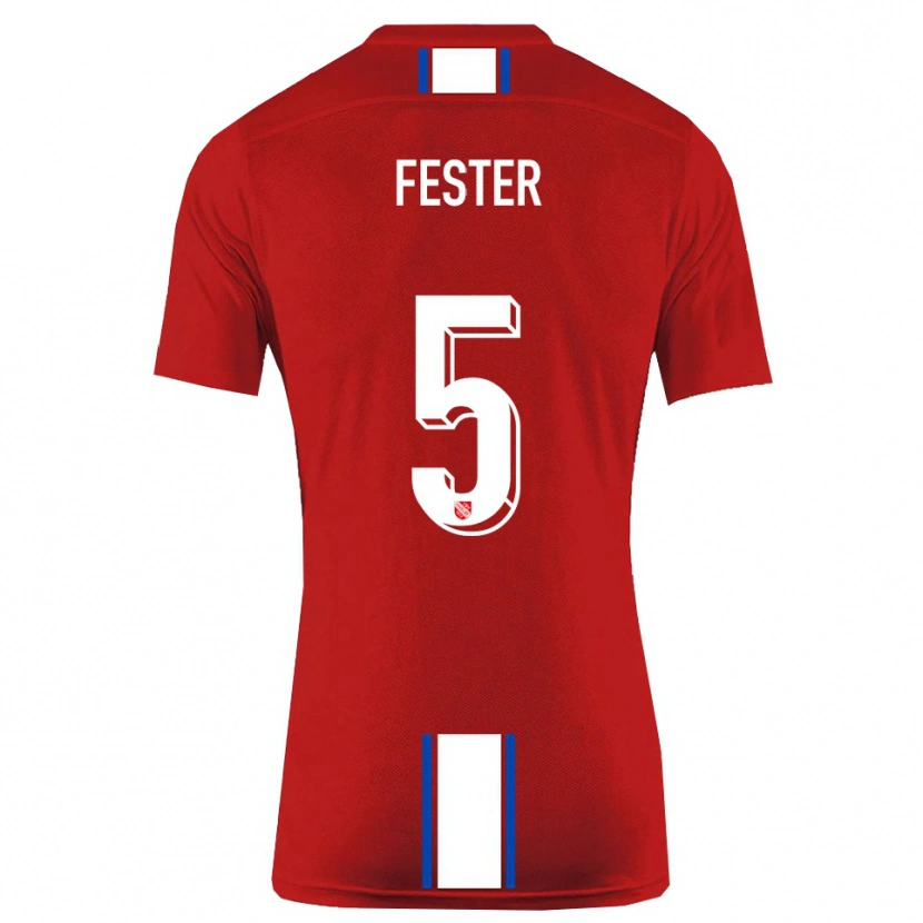 Danxen Dámské Luka Fester #5 Červená Bílá Domů Hráčské Dresy 2025/26 Dres