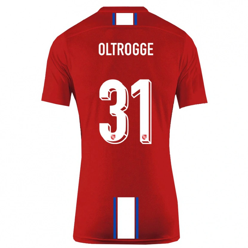 Danxen Dámské Jannik Oltrogge #31 Červená Bílá Domů Hráčské Dresy 2025/26 Dres