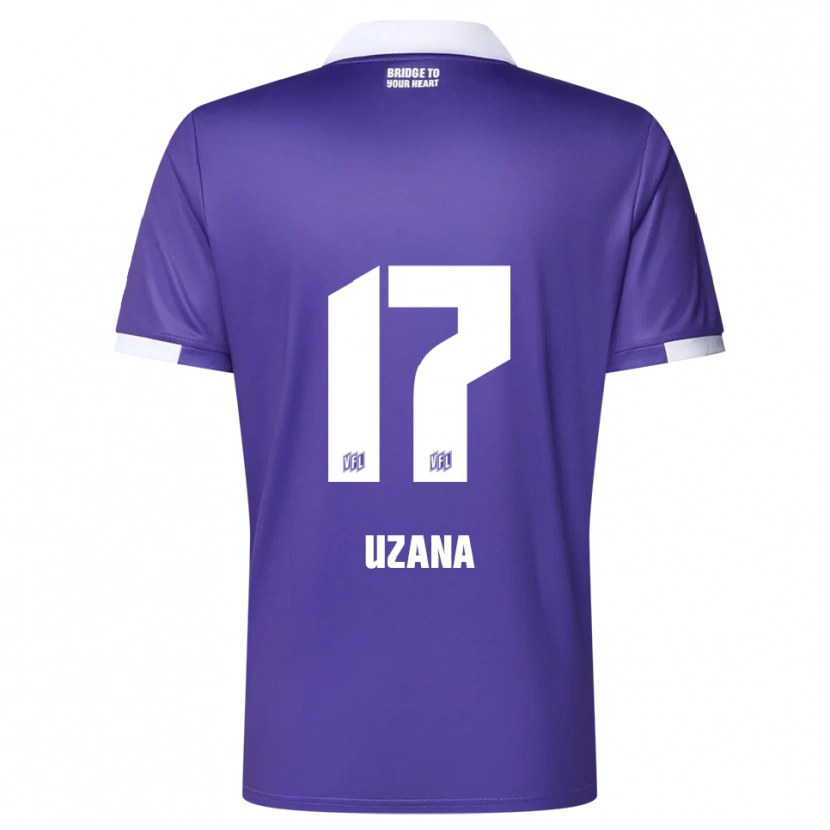 Danxen Dámské Sebastian Uzana #17 Fialová Bílá Domů Hráčské Dresy 2025/26 Dres