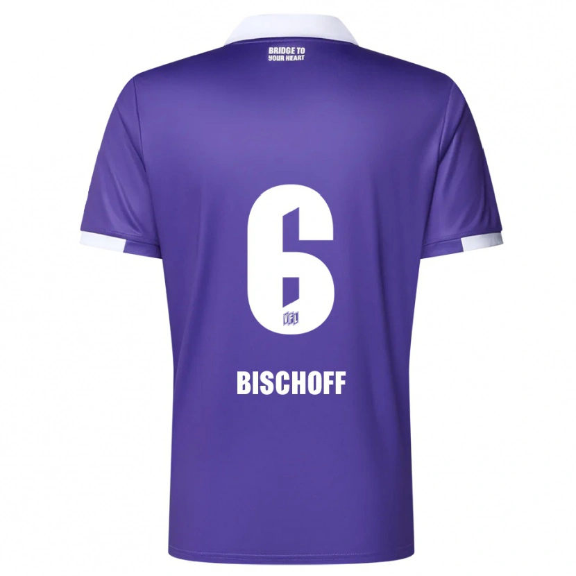 Danxen Dámské Vincent Bischoff #6 Fialová Bílá Domů Hráčské Dresy 2025/26 Dres