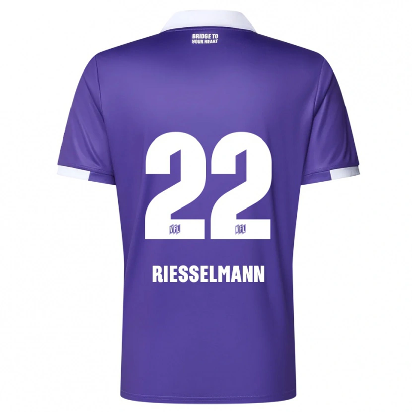 Danxen Dámské Bernd Riesselmann #22 Fialová Bílá Domů Hráčské Dresy 2025/26 Dres