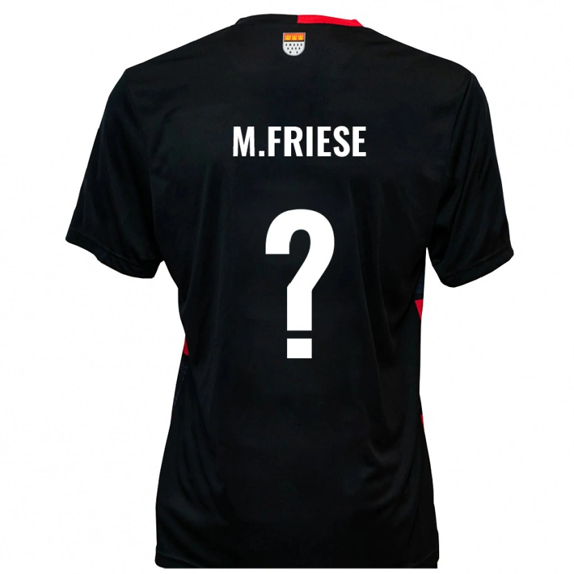 Danxen Dámské Lara Maria Friese #0 Černá Červená Domů Hráčské Dresy 2025/26 Dres