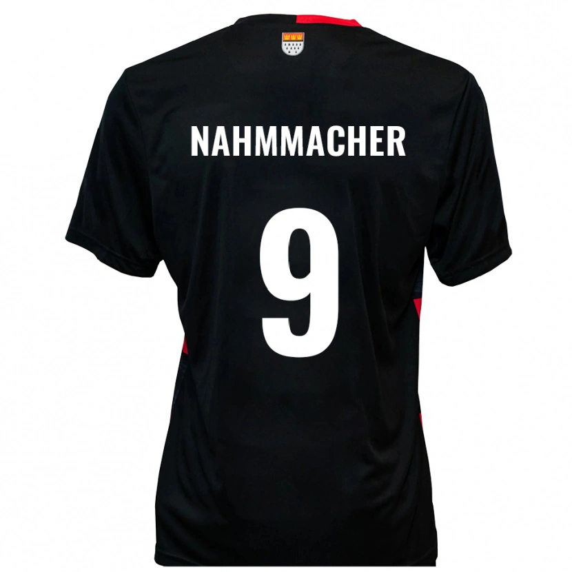 Danxen Dámské Emil Nahmmacher #9 Černá Červená Domů Hráčské Dresy 2025/26 Dres