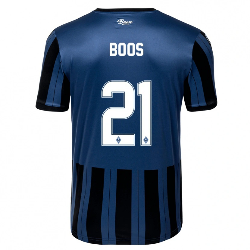 Danxen Dámské Noah Boos #21 Modrá Šedá Černá Domů Hráčské Dresy 2025/26 Dres