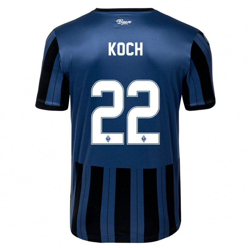 Danxen Dámské Nico Koch #22 Modrá Šedá Černá Domů Hráčské Dresy 2025/26 Dres