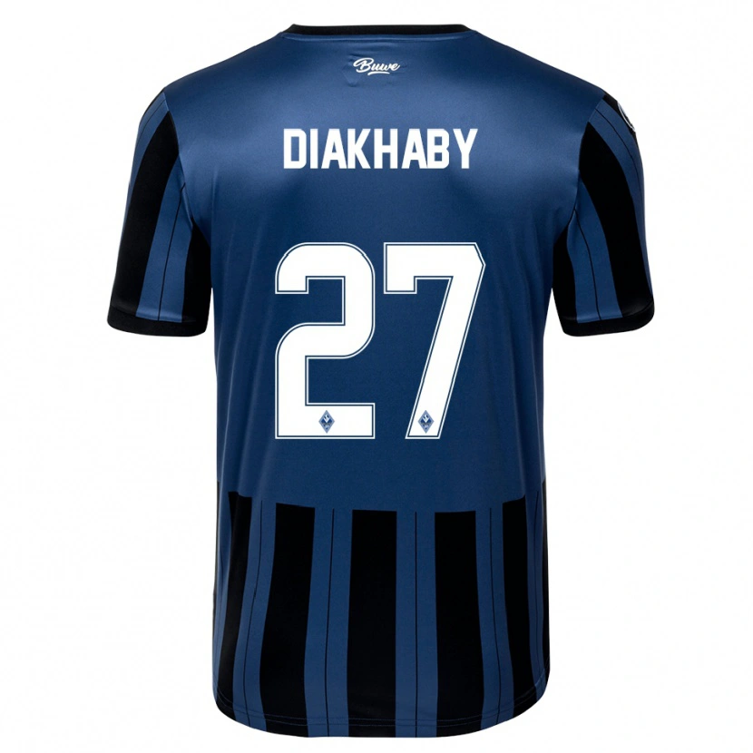 Danxen Dámské Adama Diakhaby #27 Modrá Šedá Černá Domů Hráčské Dresy 2025/26 Dres