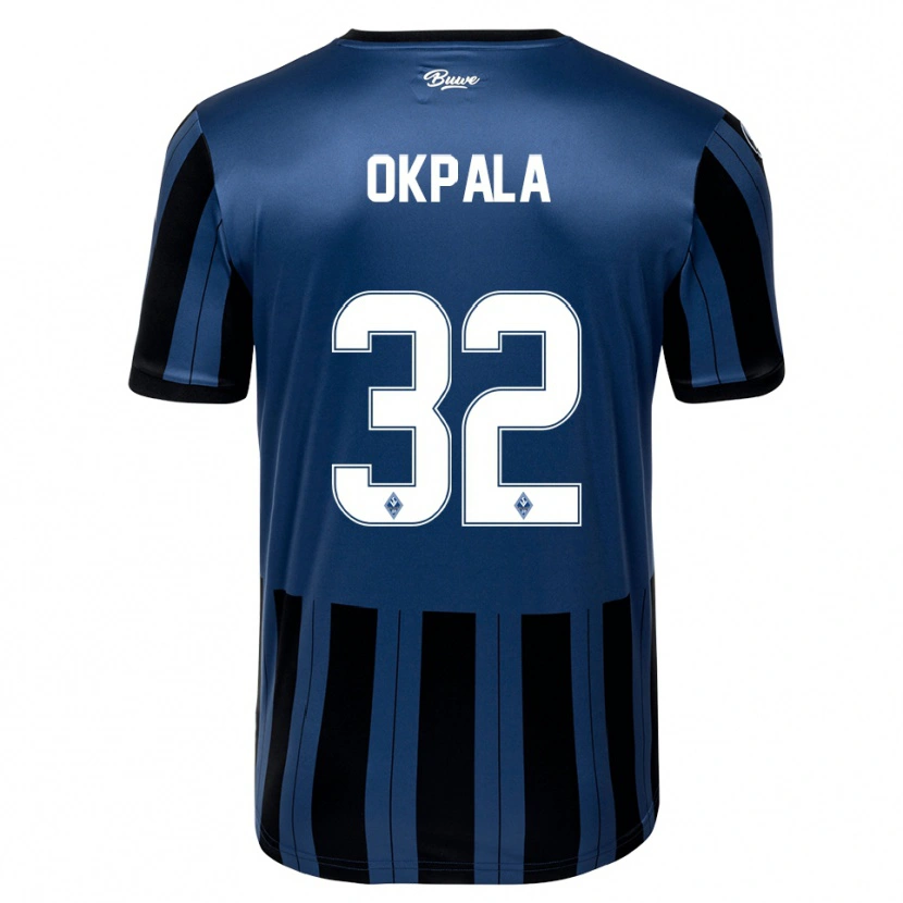 Danxen Dámské Kennedy Okpala #32 Modrá Šedá Černá Domů Hráčské Dresy 2025/26 Dres