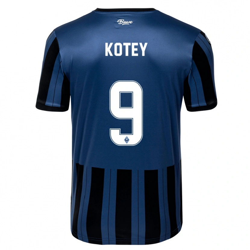Danxen Dámské Britmon Kotey #9 Modrá Šedá Černá Domů Hráčské Dresy 2025/26 Dres