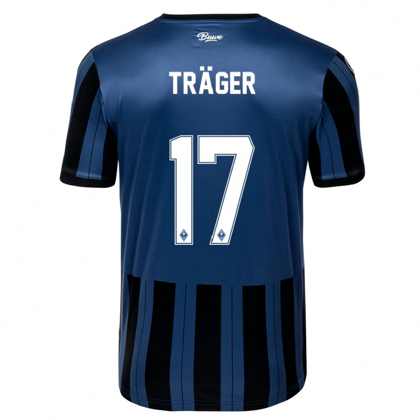 Danxen Dámské Mika Träger #17 Modrá Šedá Černá Domů Hráčské Dresy 2025/26 Dres