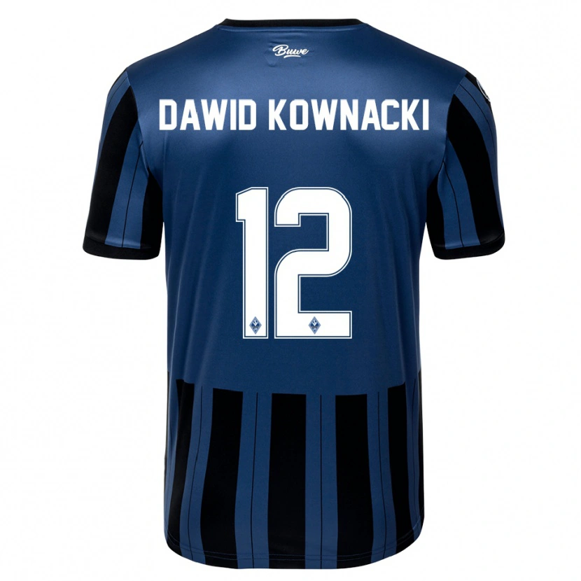 Danxen Dámské Jakub Dawid Kownacki #12 Modrá Šedá Černá Domů Hráčské Dresy 2025/26 Dres