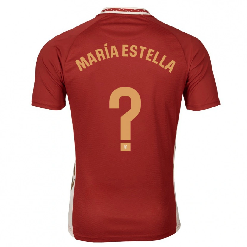 Danxen Dámské María Estella Del Valle #0 Vínová Zlatá Daleko Hráčské Dresy 2025/26 Dres