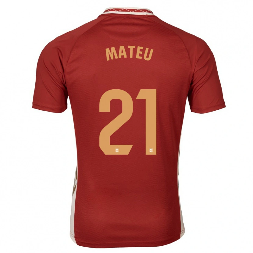 Danxen Dámské Marc Mateu #21 Vínová Zlatá Daleko Hráčské Dresy 2025/26 Dres
