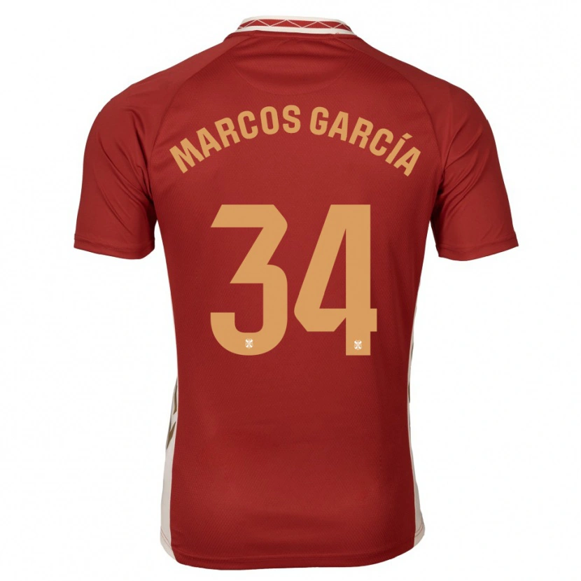 Danxen Dámské Marcos García #34 Vínová Zlatá Daleko Hráčské Dresy 2025/26 Dres