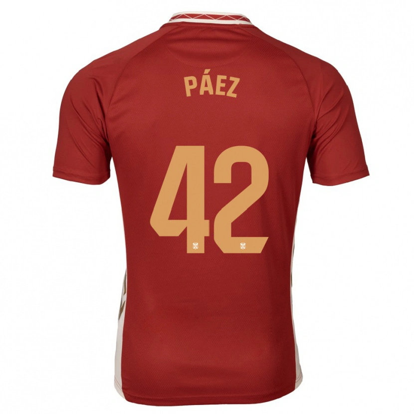 Danxen Dámské David Páez #42 Vínová Zlatá Daleko Hráčské Dresy 2025/26 Dres