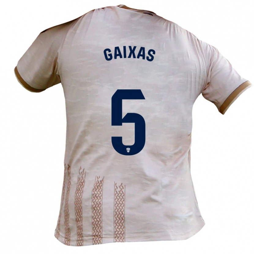 Danxen Dámské Arnau Gaixas #5 Špinavě Bílá Hnědá Daleko Hráčské Dresy 2025/26 Dres