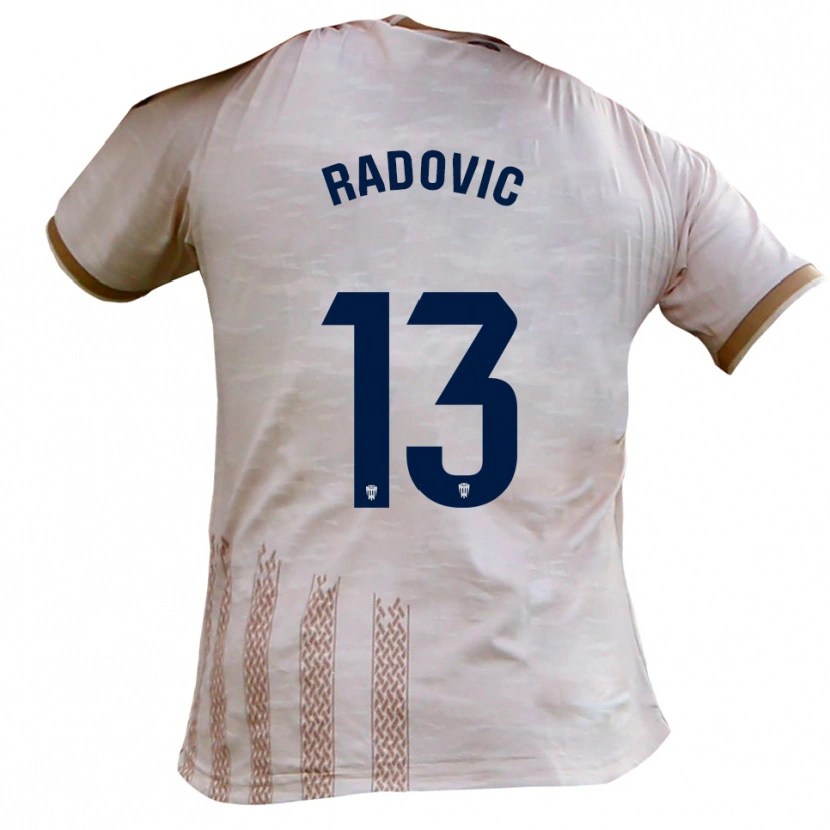 Danxen Dámské Danilo Radovic #13 Špinavě Bílá Hnědá Daleko Hráčské Dresy 2025/26 Dres