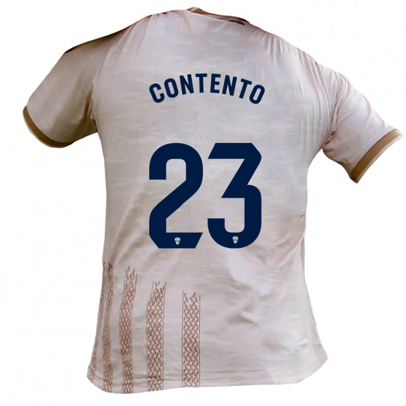 Danxen Dámské Mateo Contento #23 Špinavě Bílá Hnědá Daleko Hráčské Dresy 2025/26 Dres