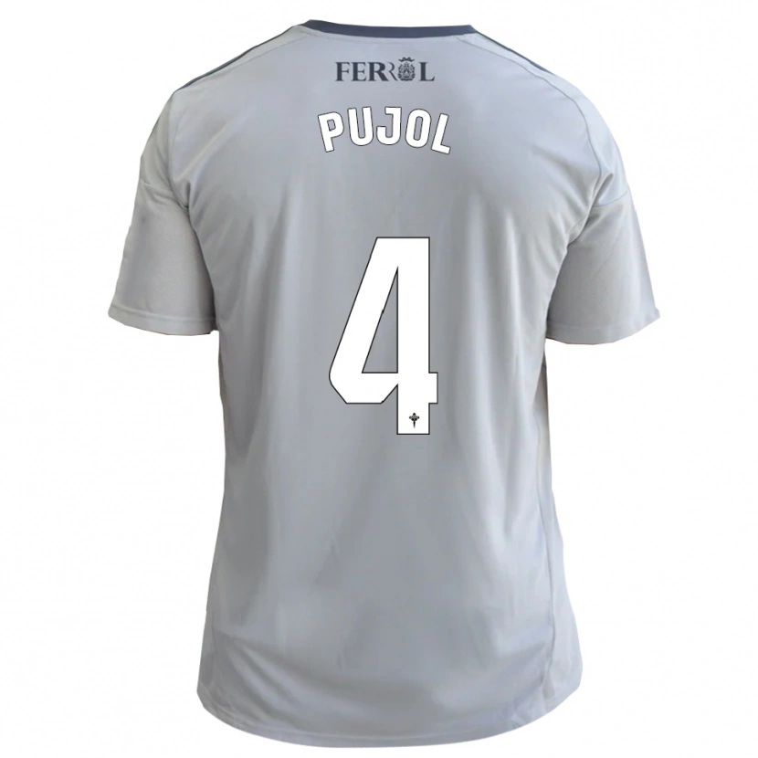 Danxen Dámské Edgar Pujol #4 Šedá Stříbrná Daleko Hráčské Dresy 2025/26 Dres
