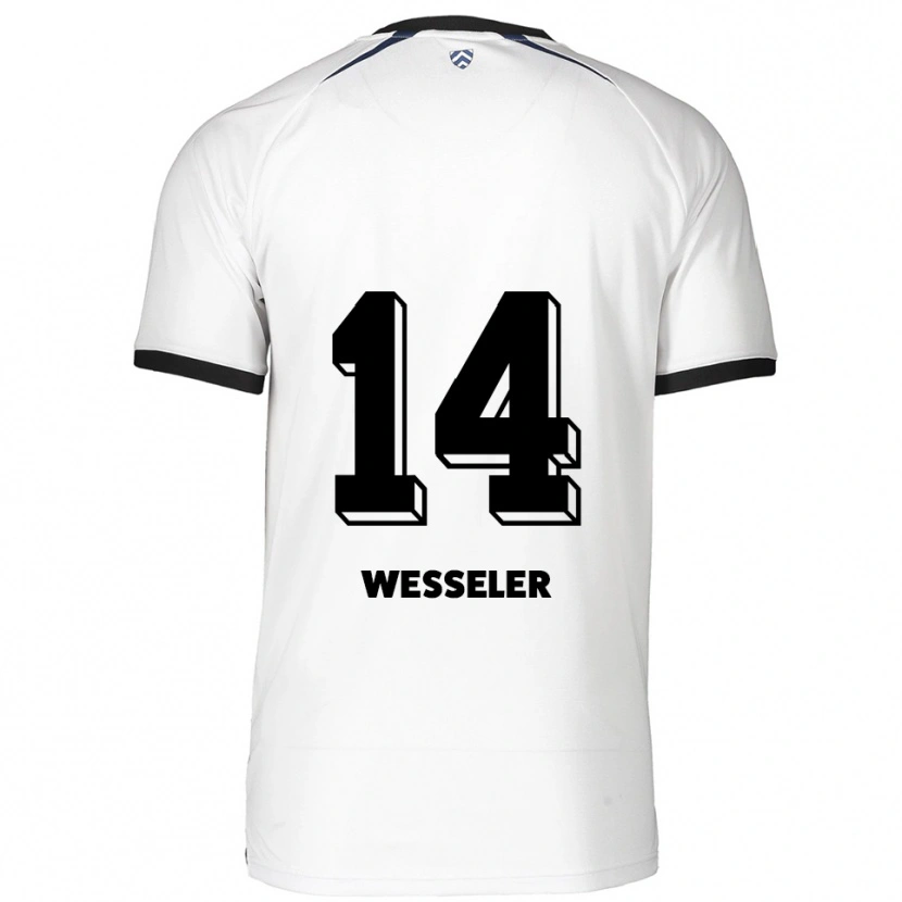 Danxen Dámské Anna Weßeler #14 Bílá Černá Daleko Hráčské Dresy 2025/26 Dres