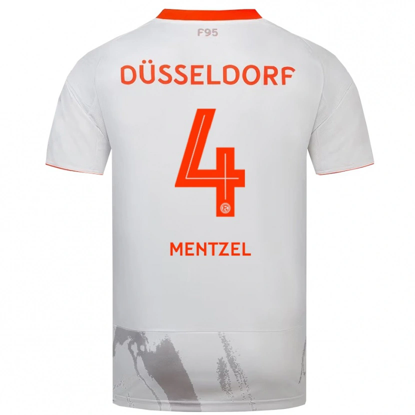Danxen Dámské Levi Mentzel #4 Bílá Oranžová Daleko Hráčské Dresy 2025/26 Dres