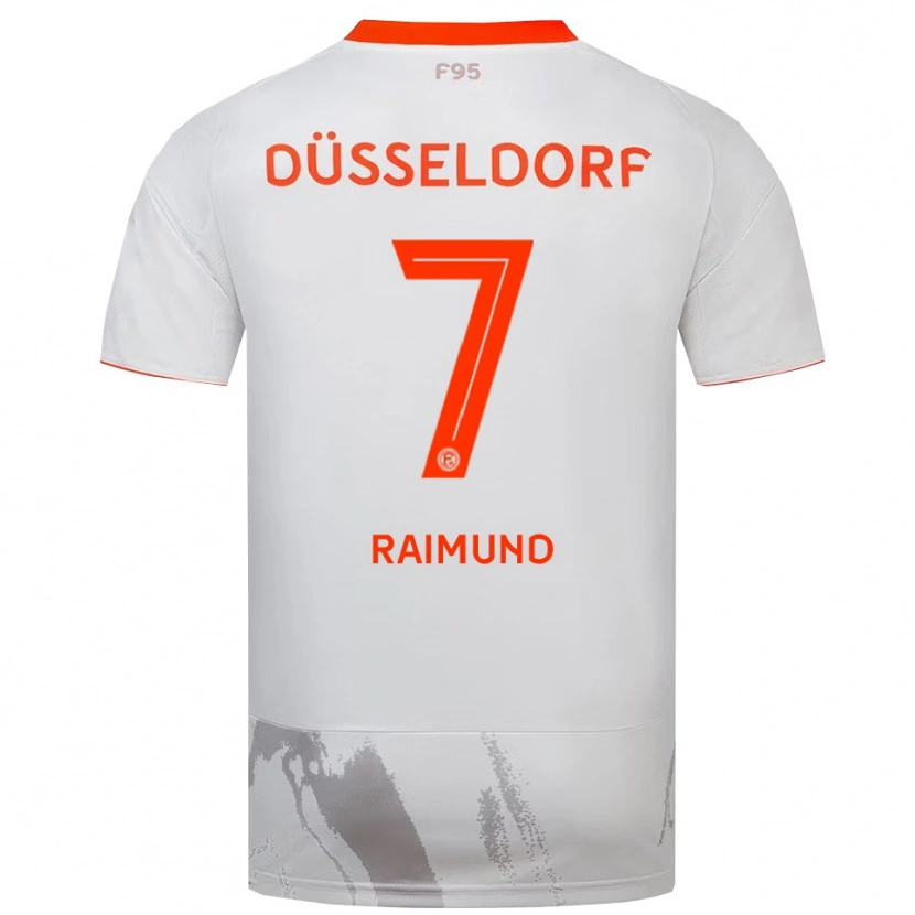 Danxen Dámské Luca Raimund #7 Bílá Oranžová Daleko Hráčské Dresy 2025/26 Dres