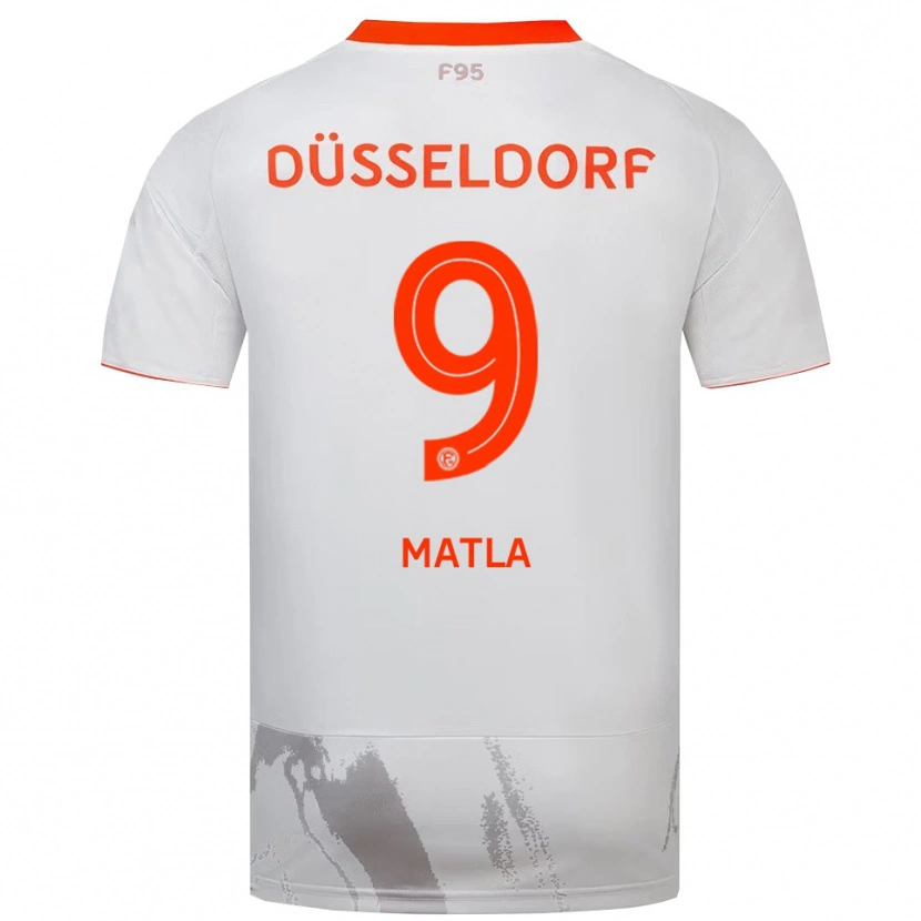 Danxen Dámské Lenny Matla #9 Bílá Oranžová Daleko Hráčské Dresy 2025/26 Dres