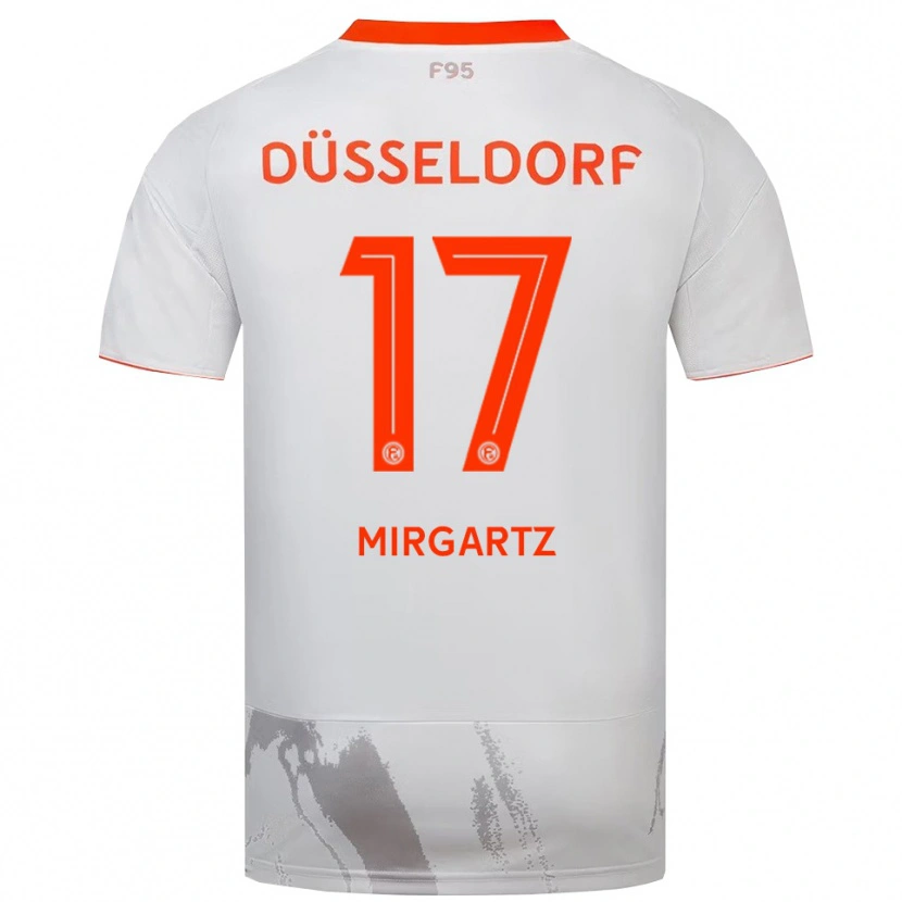 Danxen Dámské Leo Mirgartz #17 Bílá Oranžová Daleko Hráčské Dresy 2025/26 Dres