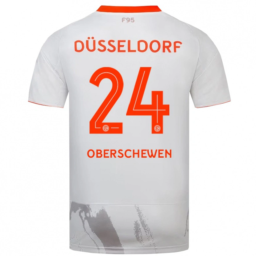 Danxen Dámské Elias Oberschewen #24 Bílá Oranžová Daleko Hráčské Dresy 2025/26 Dres