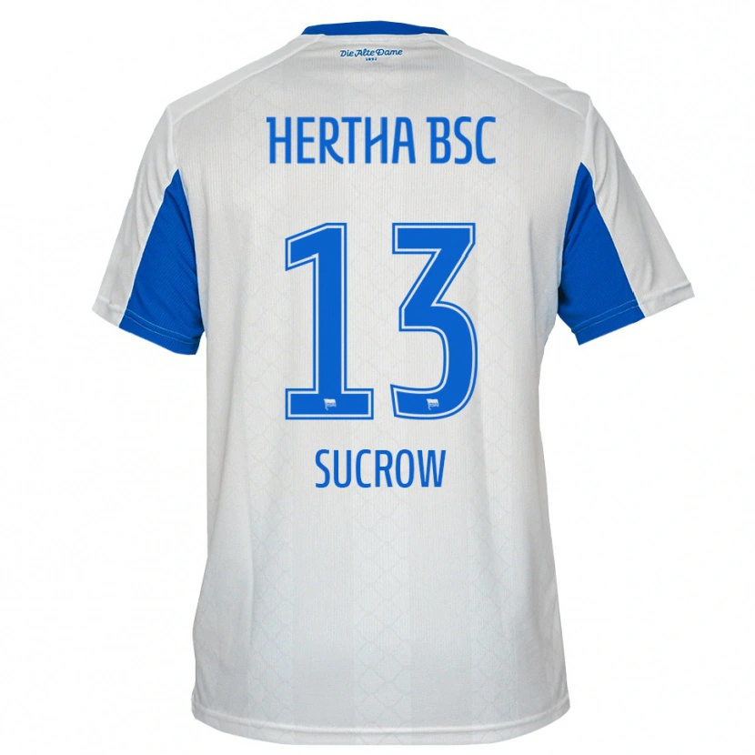 Danxen Dámské Connor Sucrow #13 Bílá Modrá Daleko Hráčské Dresy 2025/26 Dres