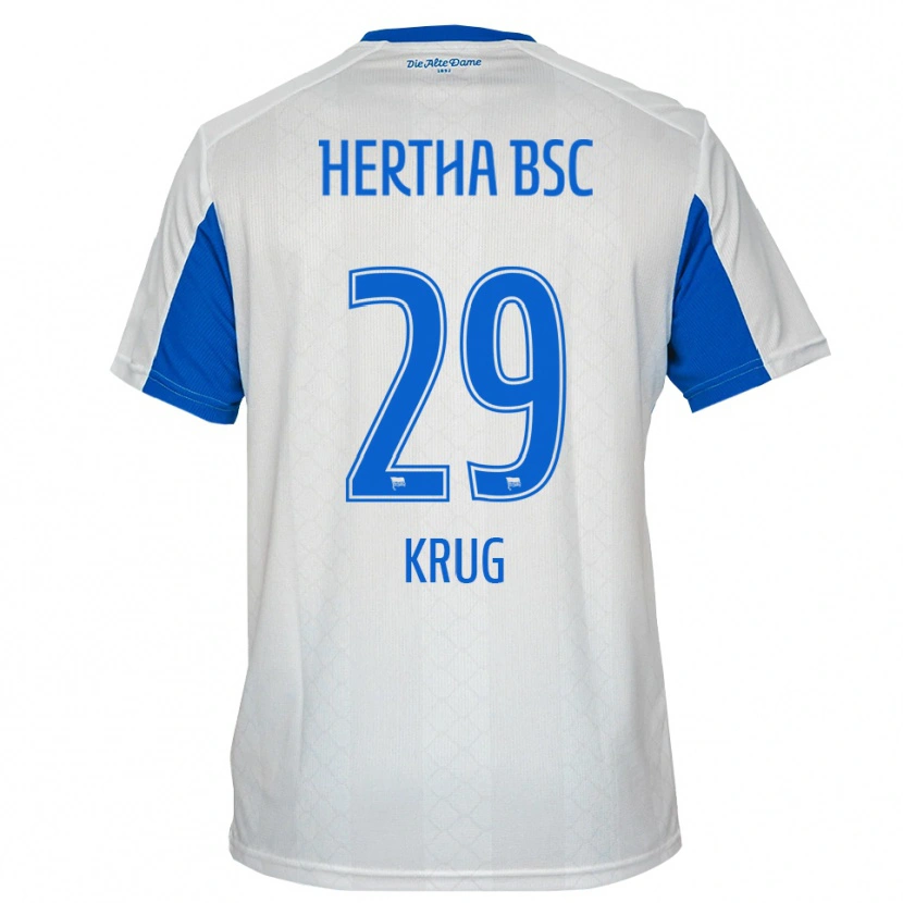 Danxen Dámské Magdalena Krug #29 Bílá Modrá Daleko Hráčské Dresy 2025/26 Dres