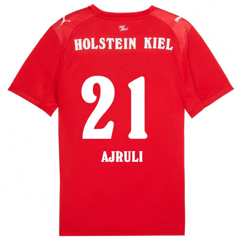 Danxen Dámské Muhamed Ajruli #21 Červená Modrá Daleko Hráčské Dresy 2025/26 Dres