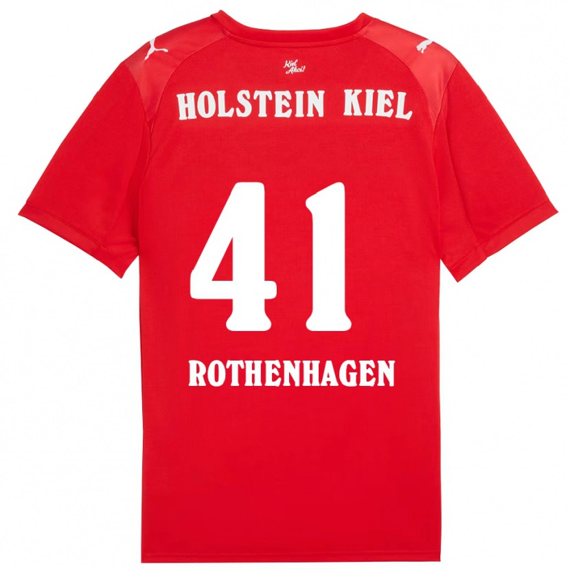 Danxen Dámské Lio Rothenhagen #41 Červená Modrá Daleko Hráčské Dresy 2025/26 Dres
