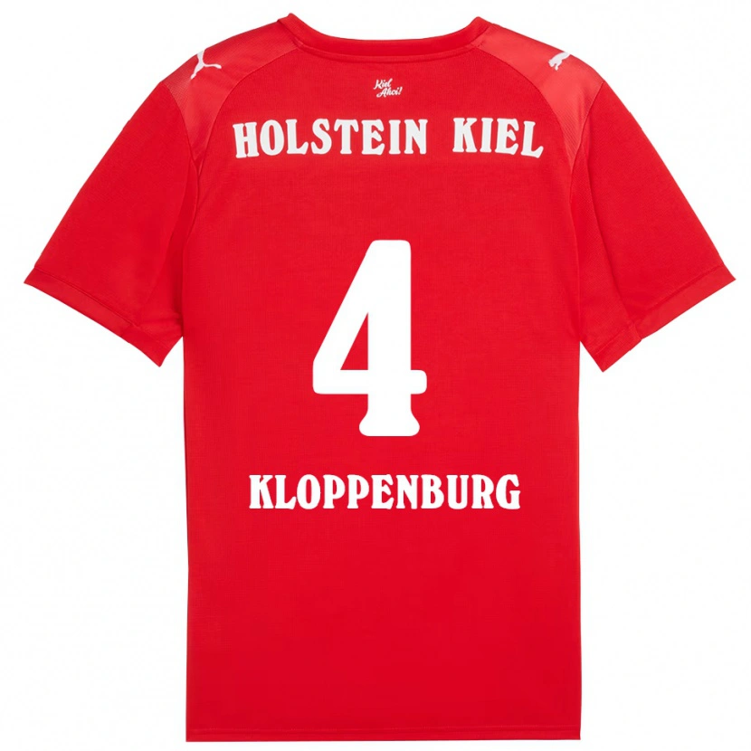 Danxen Dámské Len Kloppenburg #4 Červená Modrá Daleko Hráčské Dresy 2025/26 Dres