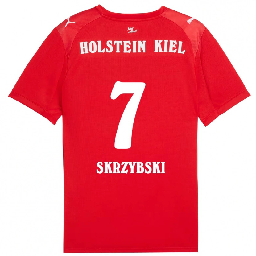 Danxen Dámské Steven Skrzybski #7 Červená Modrá Daleko Hráčské Dresy 2025/26 Dres