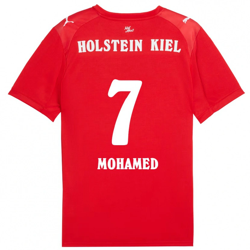 Danxen Dámské Omar Mohamed #7 Červená Modrá Daleko Hráčské Dresy 2025/26 Dres