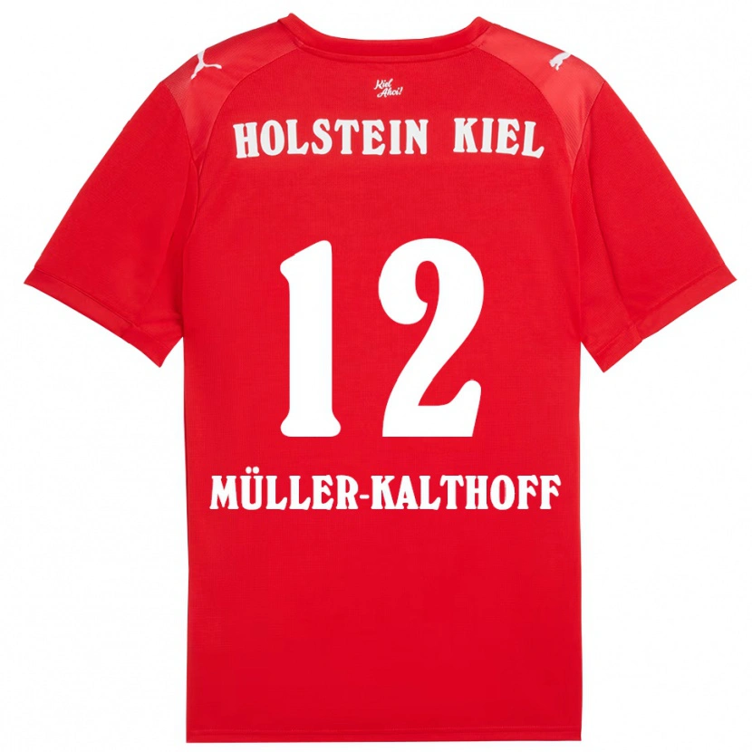 Danxen Dámské Henrie Müller-Kalthoff #12 Červená Modrá Daleko Hráčské Dresy 2025/26 Dres