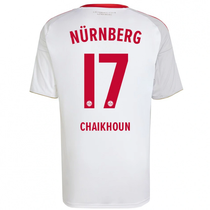 Danxen Dámské Ayoub Chaikhoun #17 Bílá Červená Daleko Hráčské Dresy 2025/26 Dres