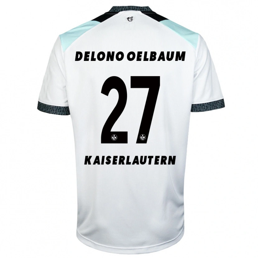 Danxen Dámské Kenny Delono Oelbaum #27 Bílá Černá Daleko Hráčské Dresy 2025/26 Dres